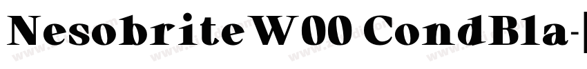 NesobriteW00 CondBla字体转换